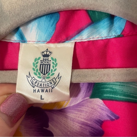 Vintage Royal creations Hawaiian top size large - Picture 6 of 6